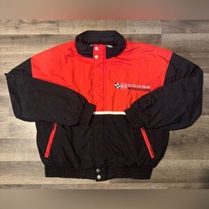 VINTAGE Dodge Motorsports NASCAR Racing Champions Apparel Zip Up Jacket Mens XL